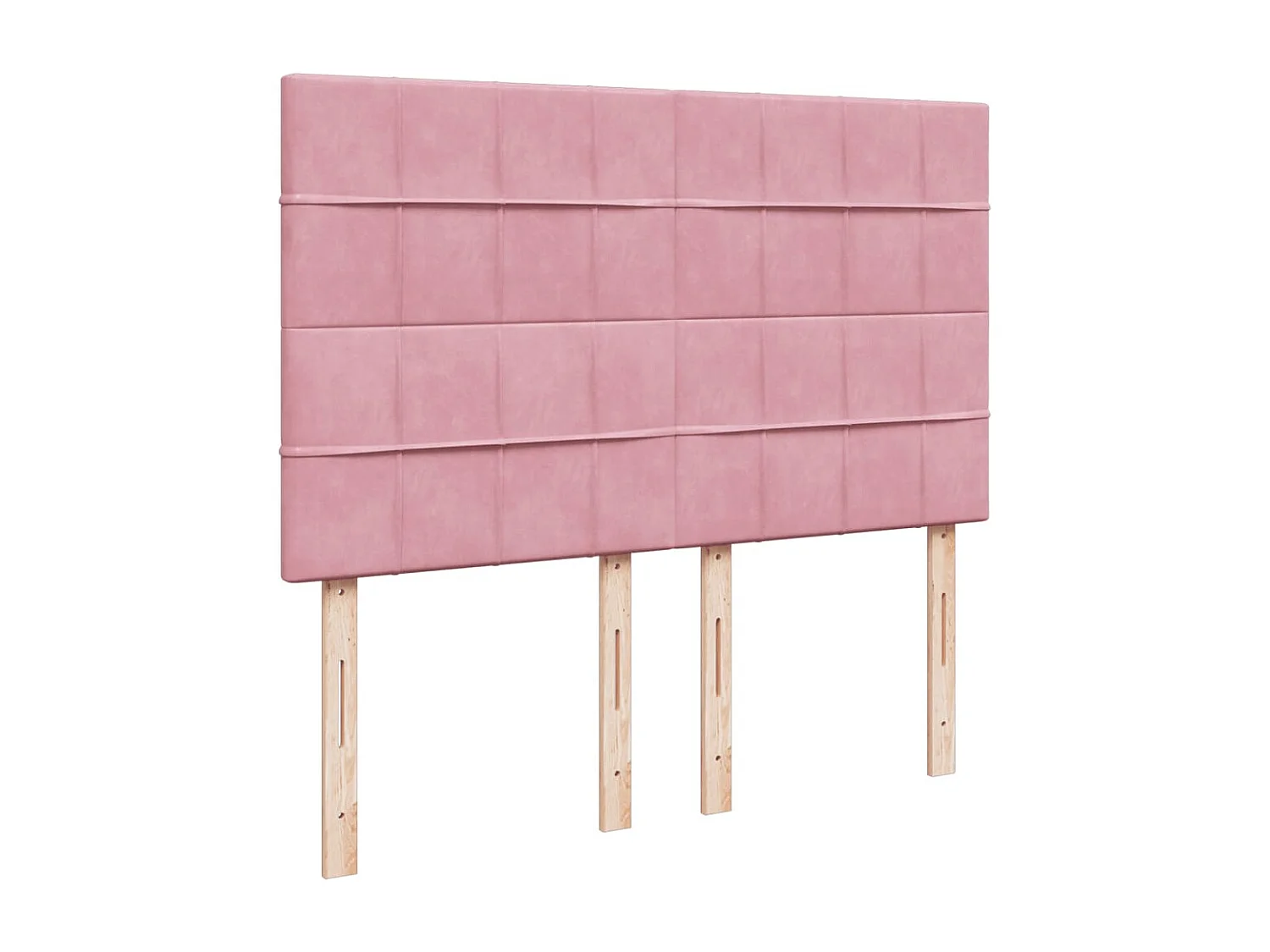 Sommier à lattes de lit avec matelas Rose 160x200 cm Velours