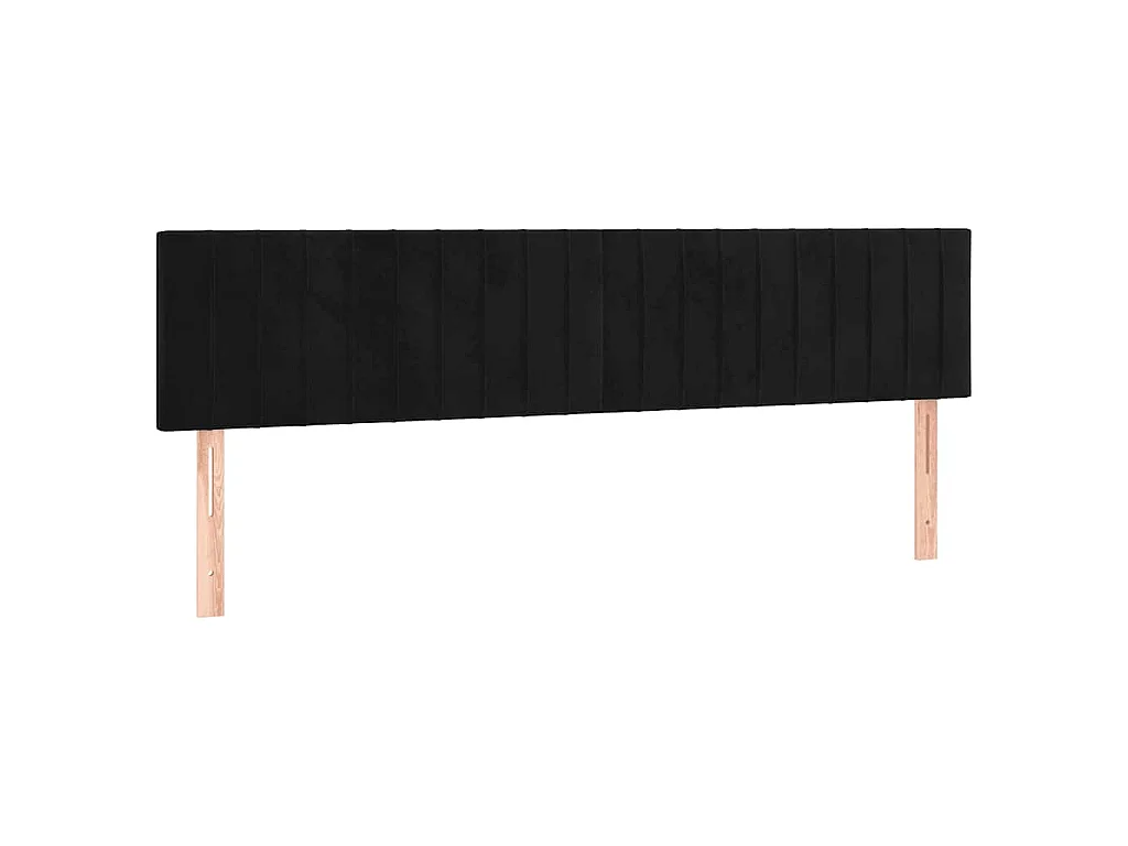Boxspring met matras fluweel zwart 120x190 cm