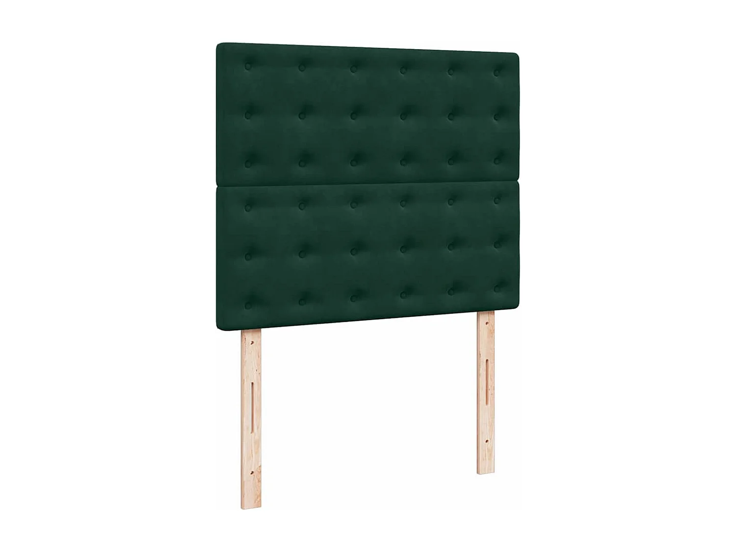 Boxspringbett mit Matratze Dunkelgrün 120x200 cm Samt