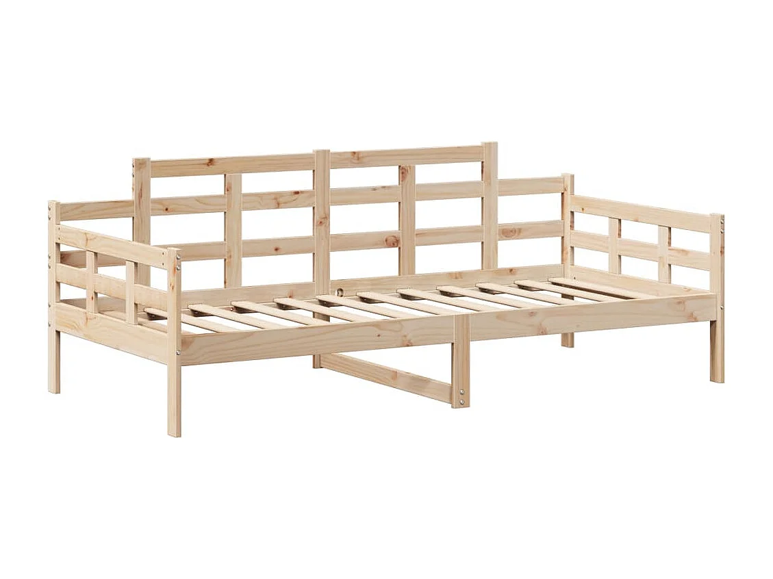 Lit de jour avec toit sans matelas 80x200 cm bois massif