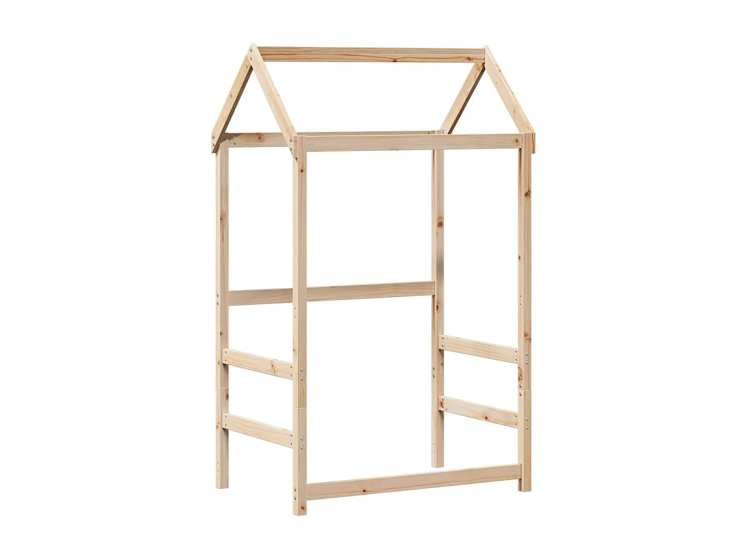 Lit de jour avec toit sans matelas 80x200 cm bois massif