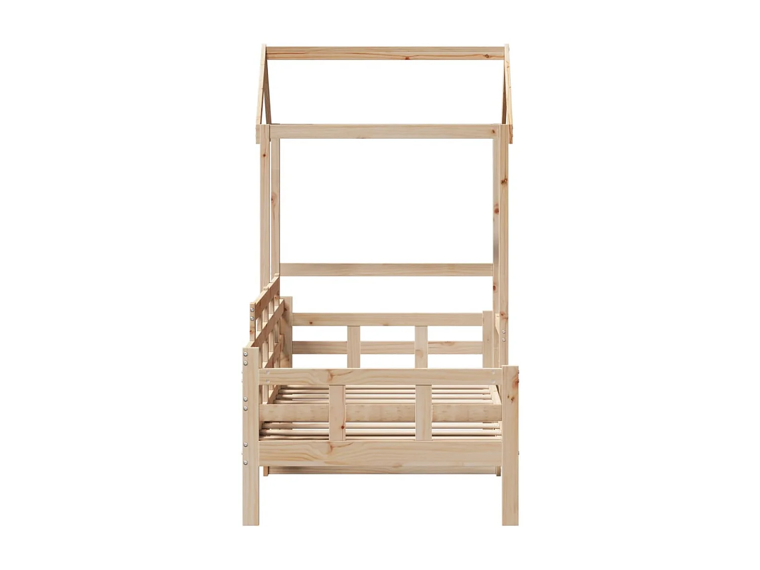 Lit de jour avec toit sans matelas 80x200 cm bois massif