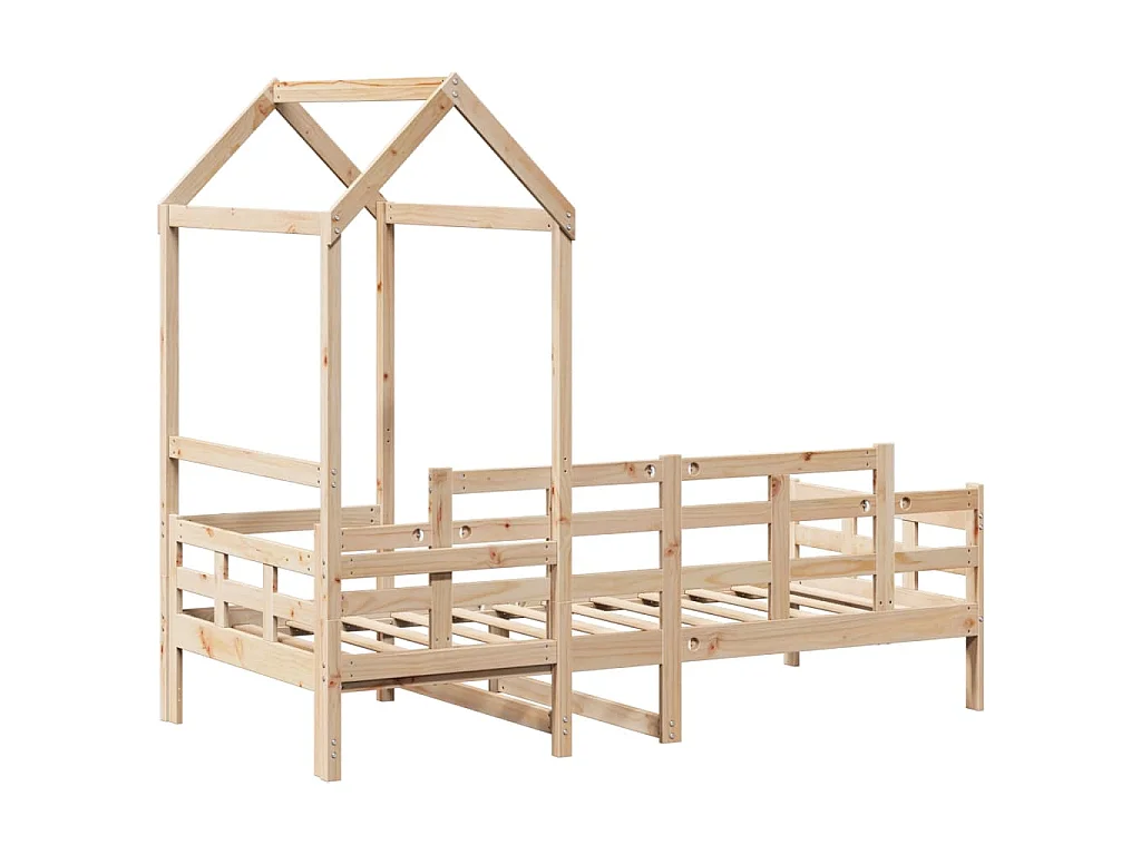 Dormeuse con Tetto 80x200 cm in Legno Massello di Pino