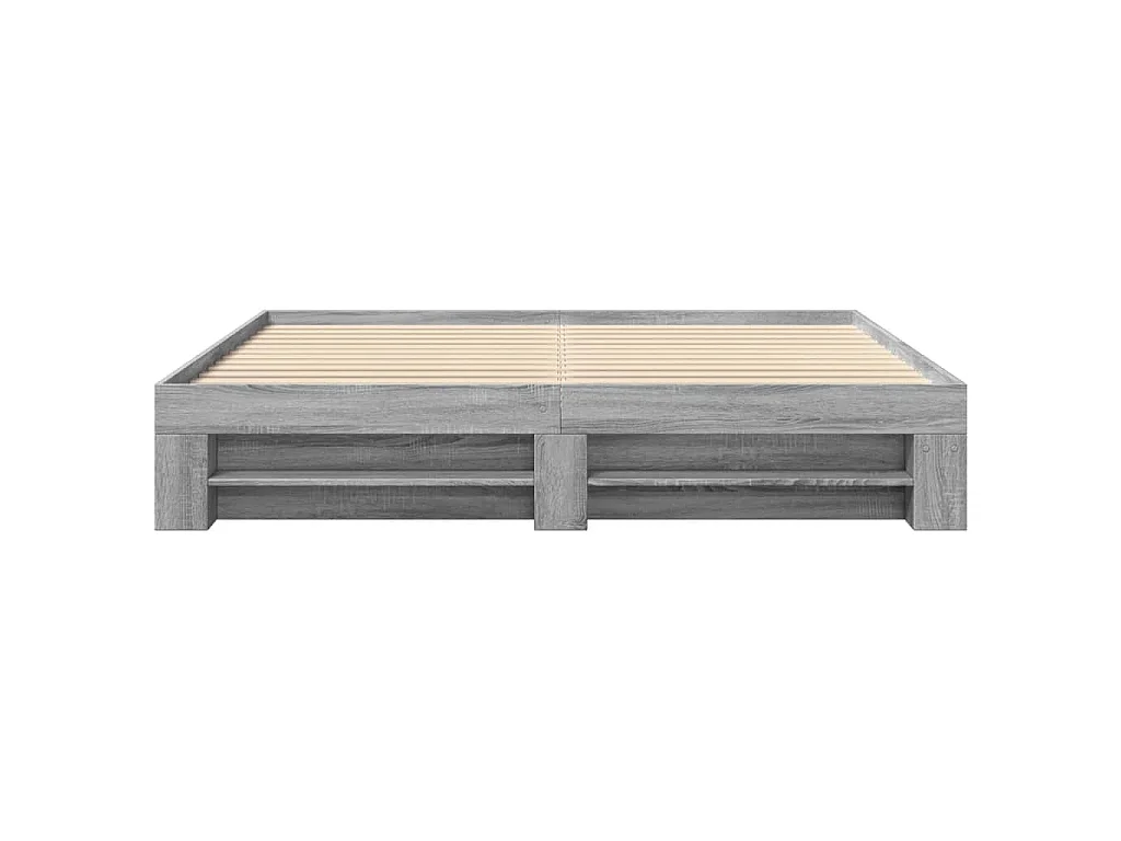 Cadre de lit sans matelas sonoma gris 180x200 cm