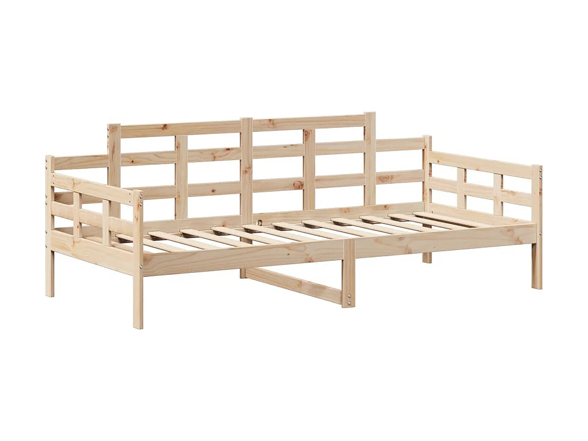 Ensemble de lit de jour et de banc avec toit sans matelas