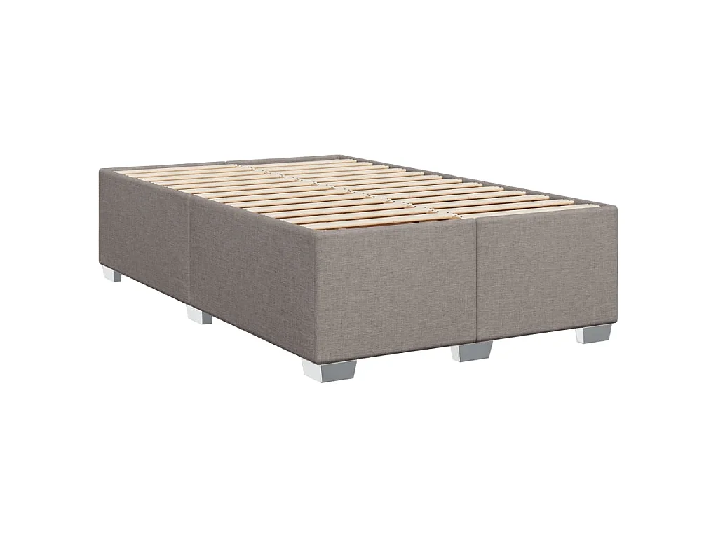 Boxspringbett mit Matratze Taupe 120x200 cm Stoff
