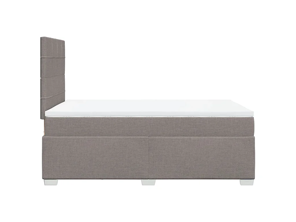 Boxspringbett mit Matratze Taupe 120x200 cm Stoff