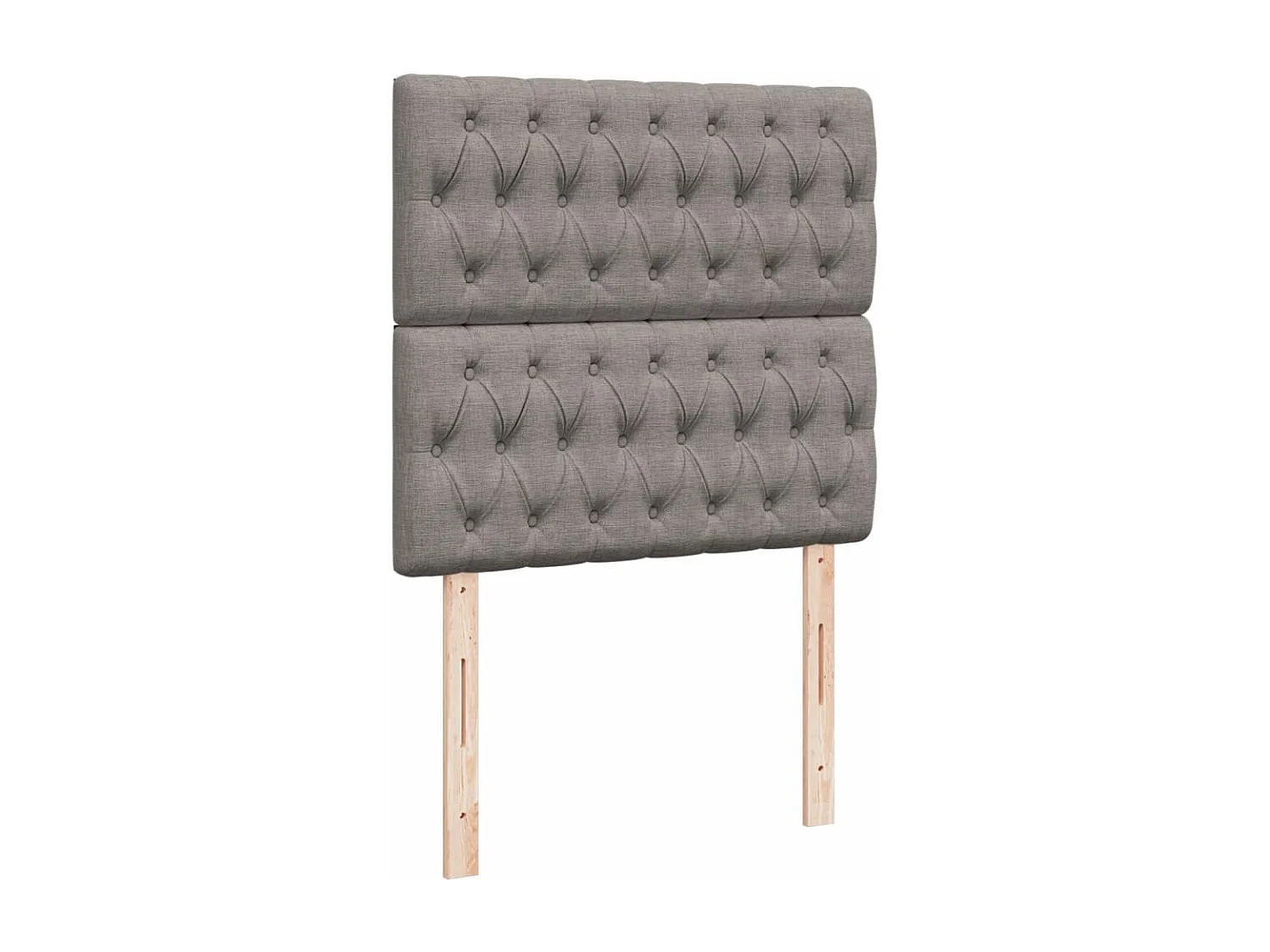 Boxspringbett mit Matratze Taupe 100x200 cm Stoff
