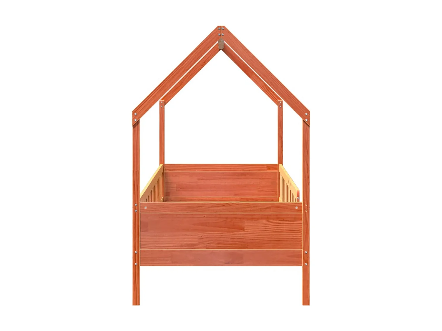 Cadre de lit d'enfants forme de maison sans matelas pin