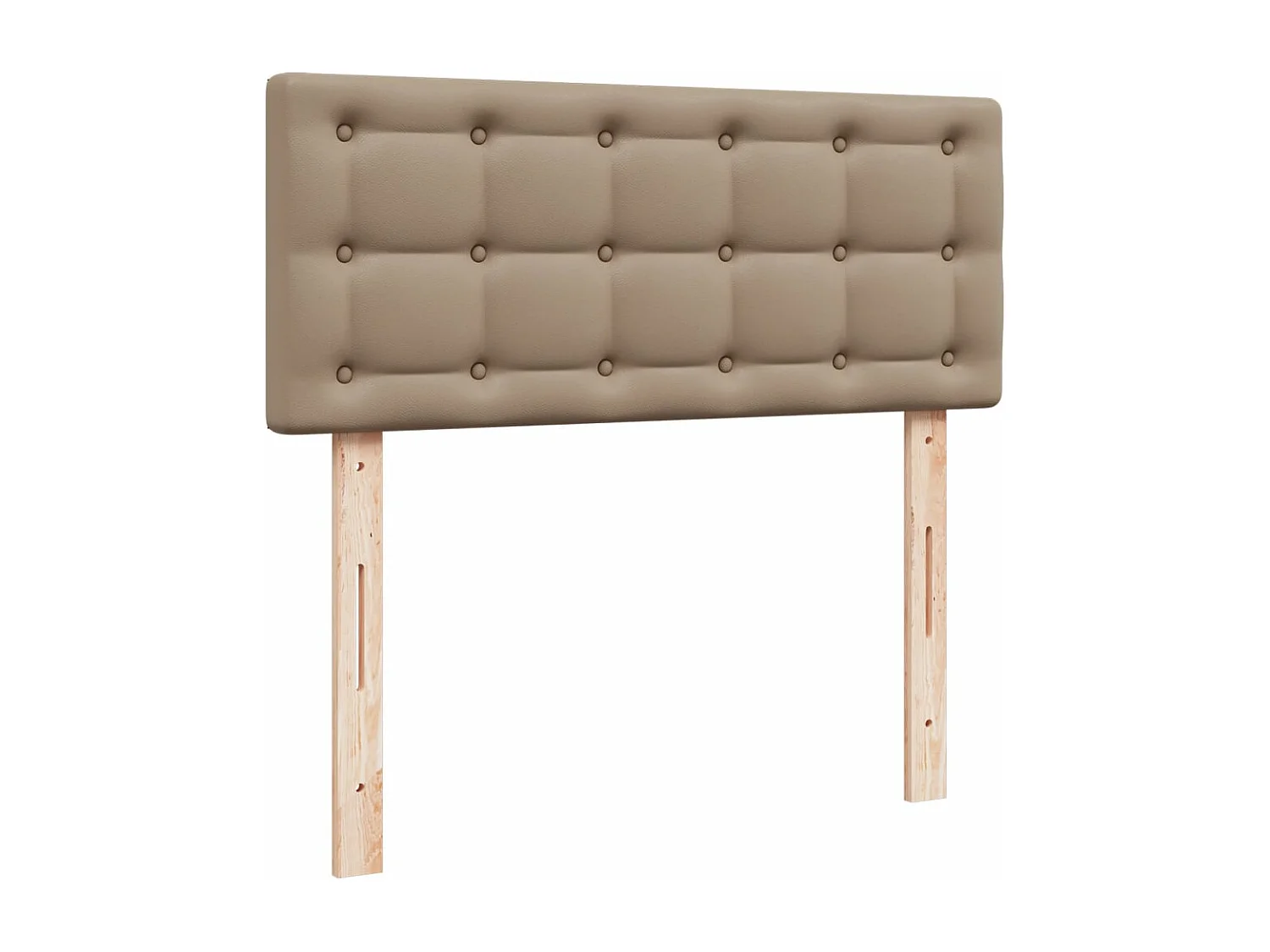 Boxspringbett mit Matratze Cappuccino-Braun 90x190cm Kunstleder