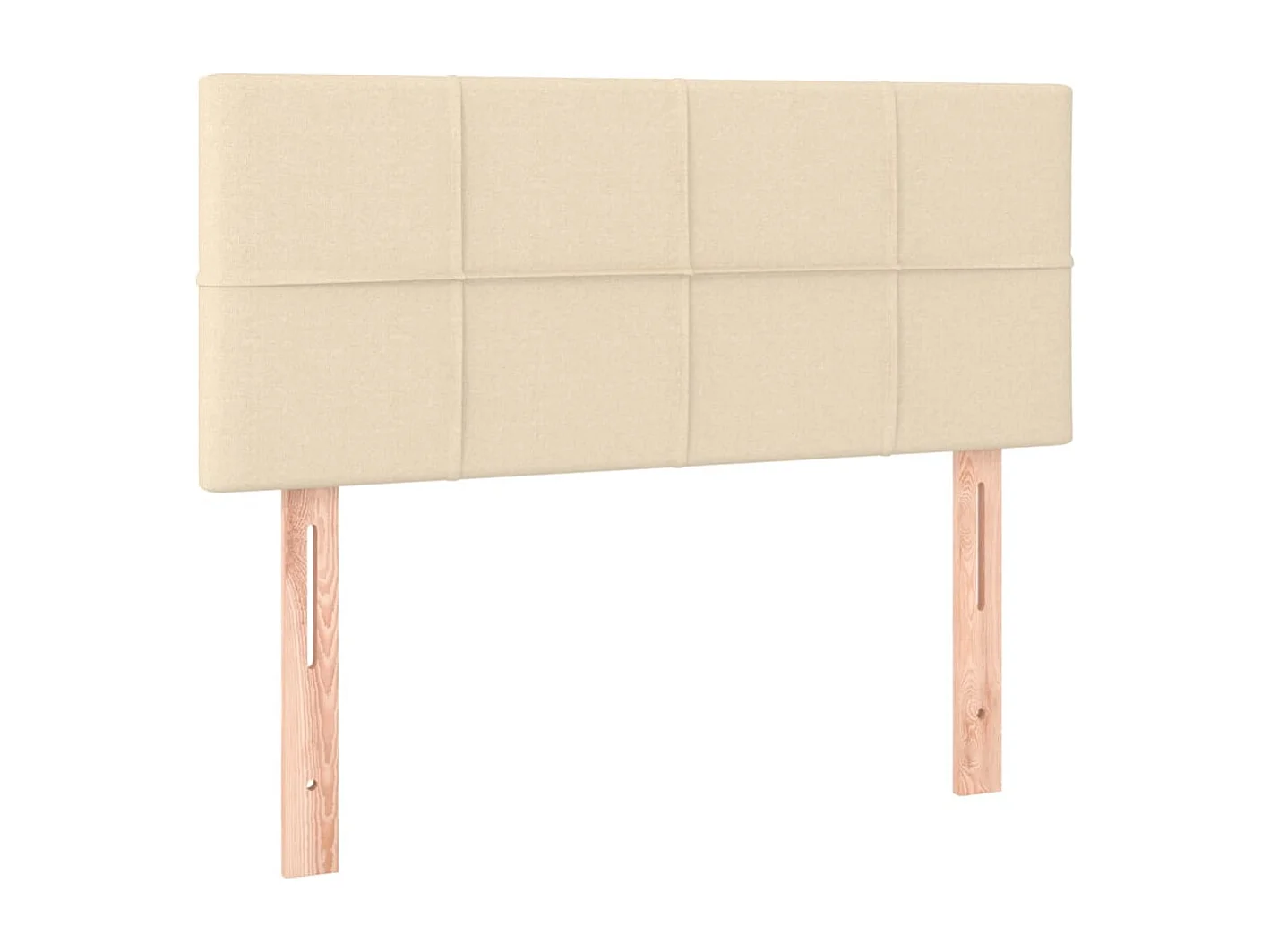 Boxspring met matras en LED stof crèmekleurig 120x190 cm