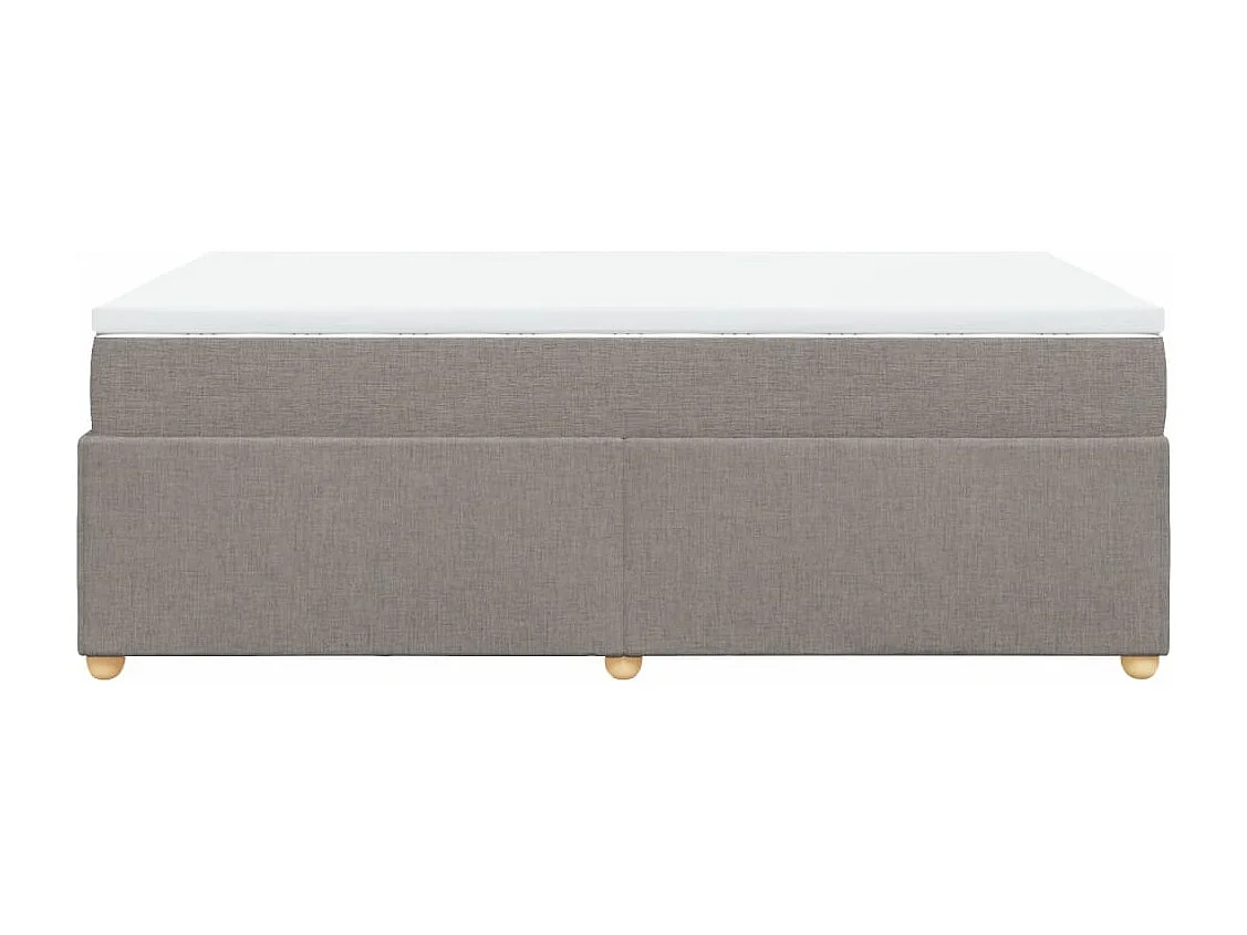 Sommier à lattes de lit avec matelas Taupe 120x200 cm Tissu