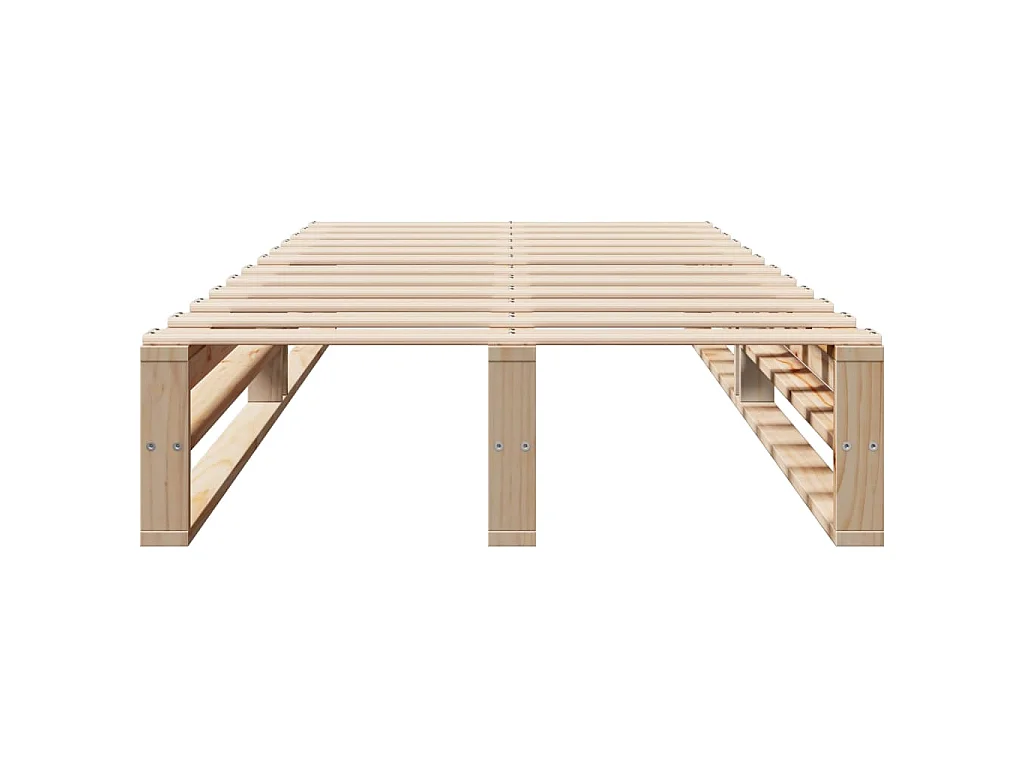 Cadre de lit sans matelas 90x200 cm bois de pin massif