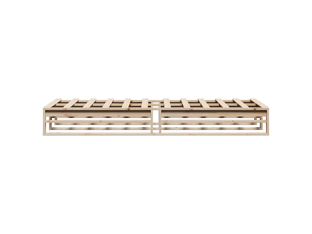 Cadre de lit sans matelas 90x200 cm bois de pin massif