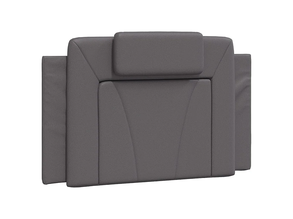 Bedframe "Viana" zonder matras kunstleer grijs 90x190 cm