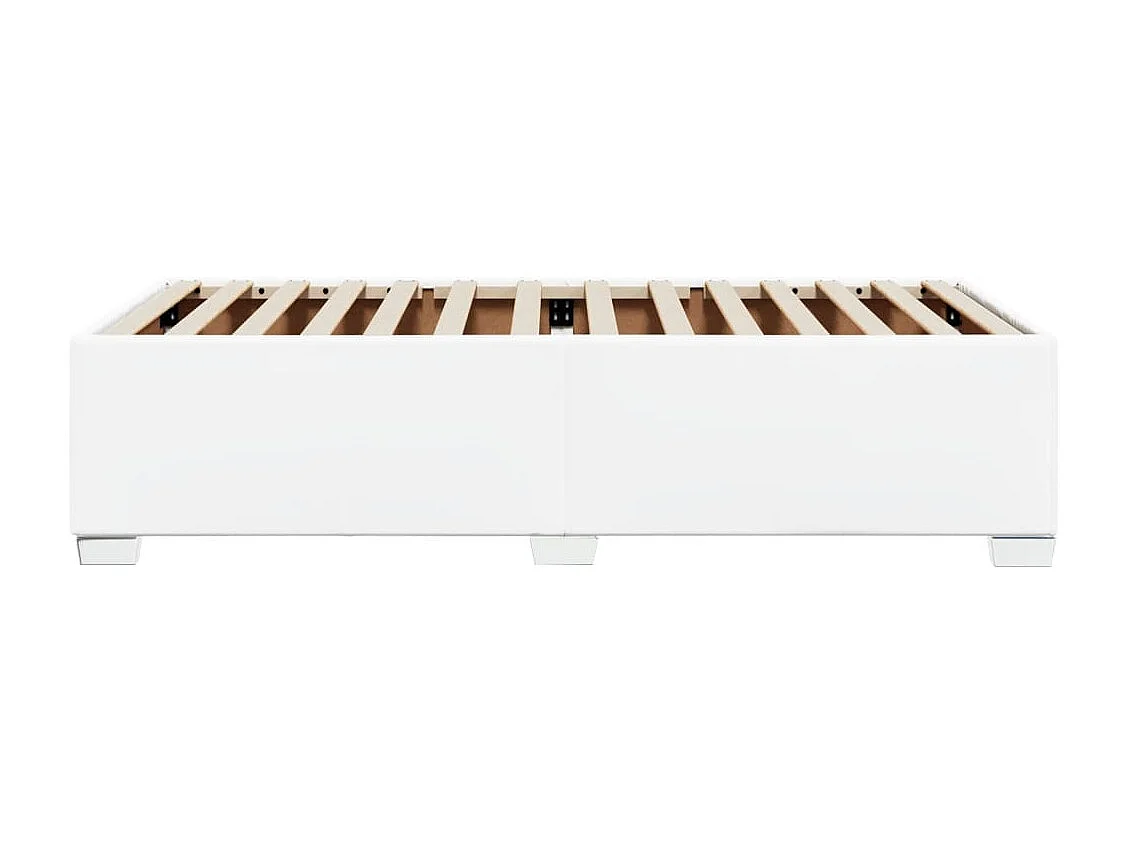 Cadre de lit sans matelas blanc 100x200 cm similicuir