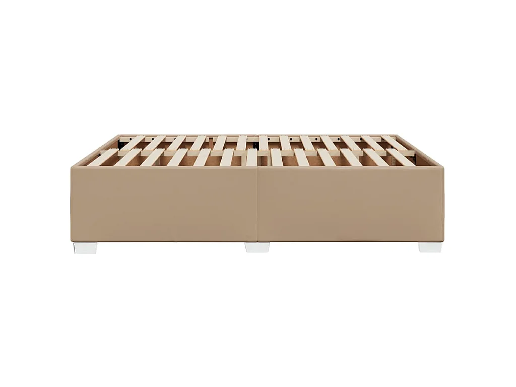 Bedframe kunstleer cappuccinokleurig 160x200 cm