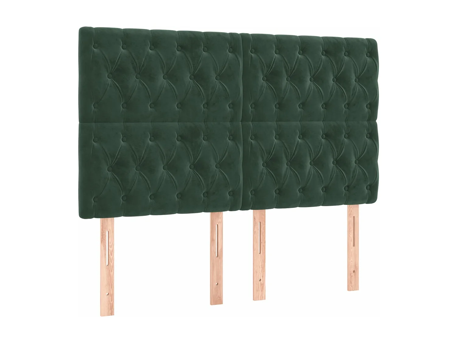 Boxspringbett mit Matratze Dunkelgrün 160x200 cm Samt