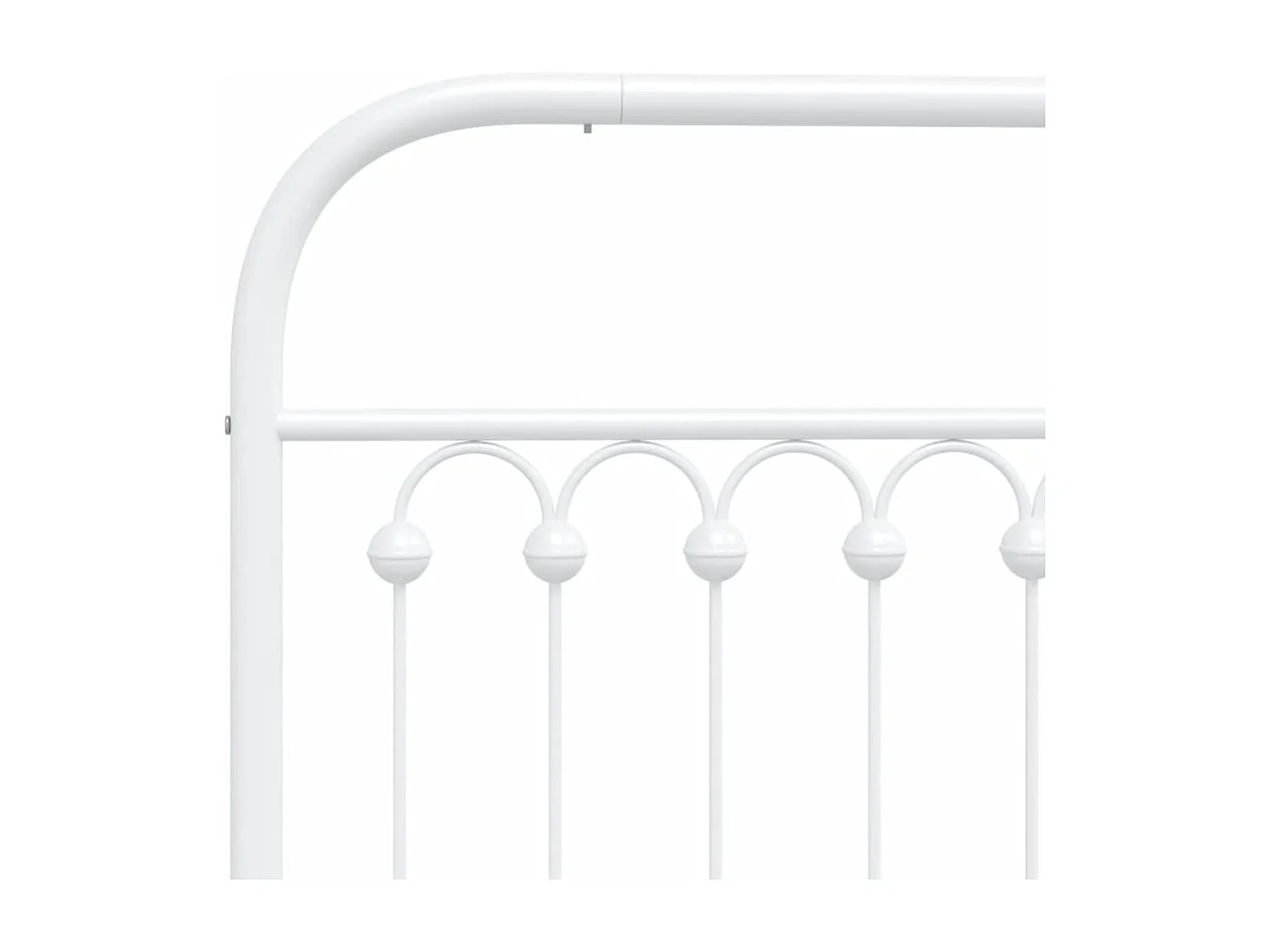 Estructura cama sin colchón con estribo metal blanco 100x200 cm