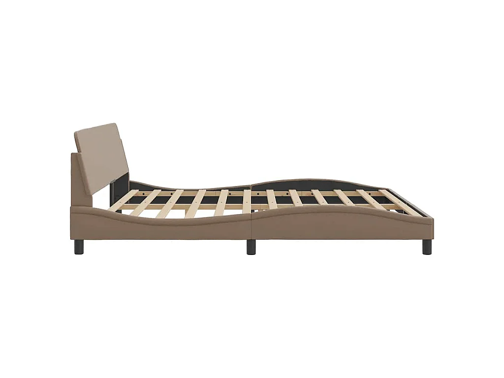 Cadre de lit Dover cappuccino 200x200 cm similicuir