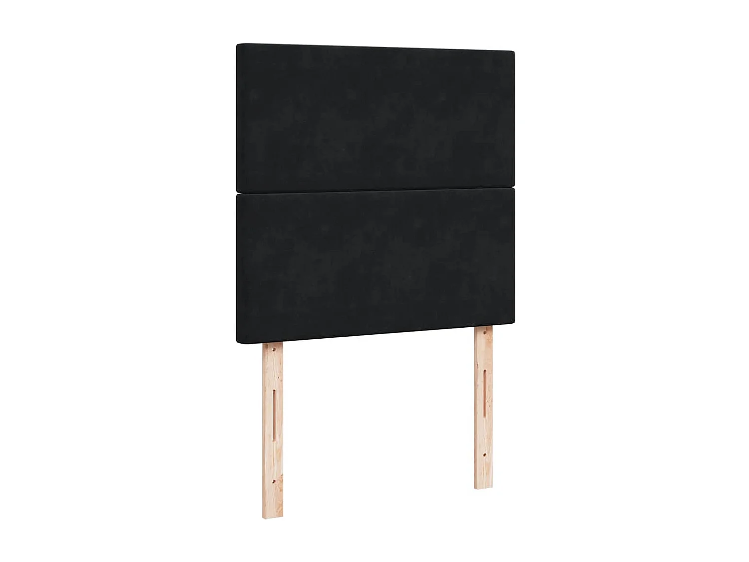 Giroletto a Molle con Materasso Nero 90x190 cm in Velluto