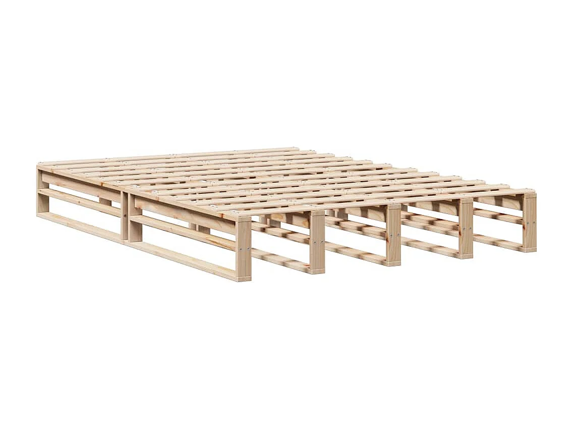 Massivholzbett ohne Matratze 120x200 cm Kiefernholz