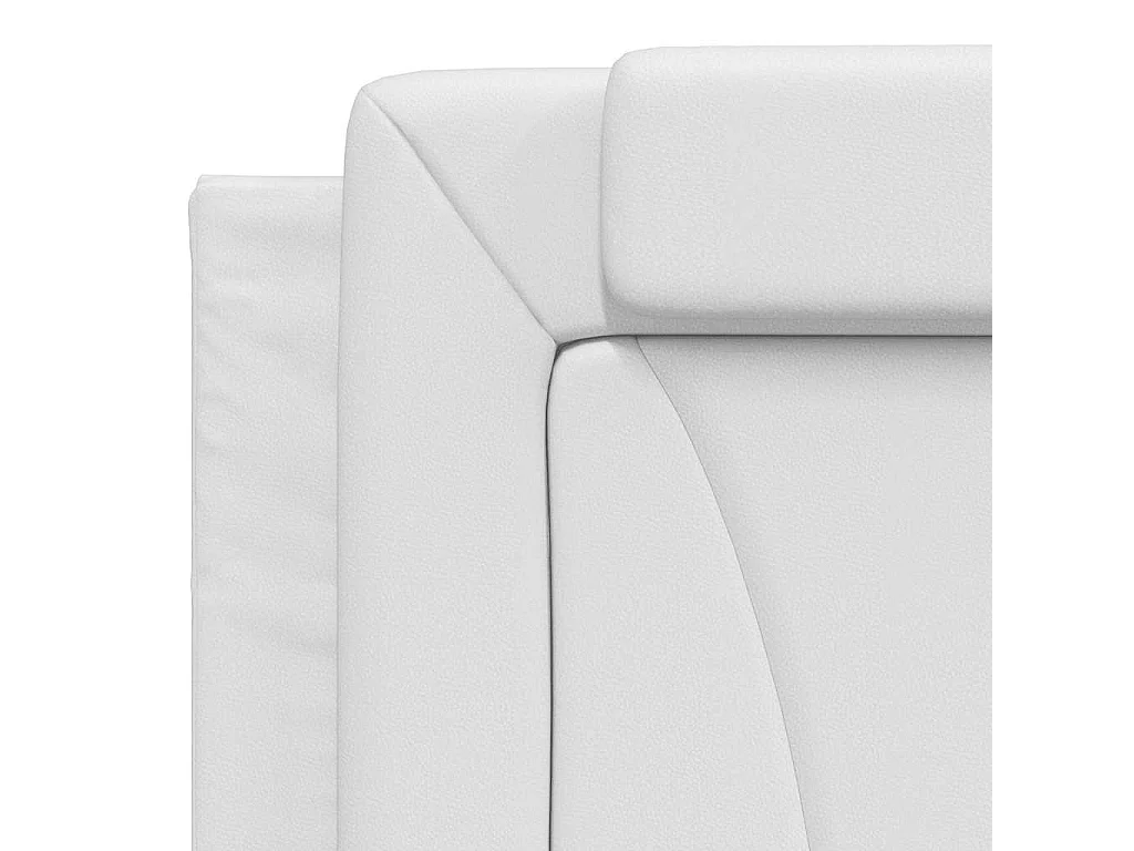 Bedframe "Viana" zonder matras kunstleer wit 180x200 cm