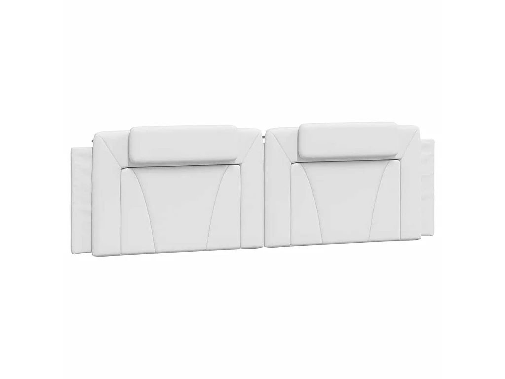 Cadre de lit Viana sans matelas blanc 180x200 cm similicuir