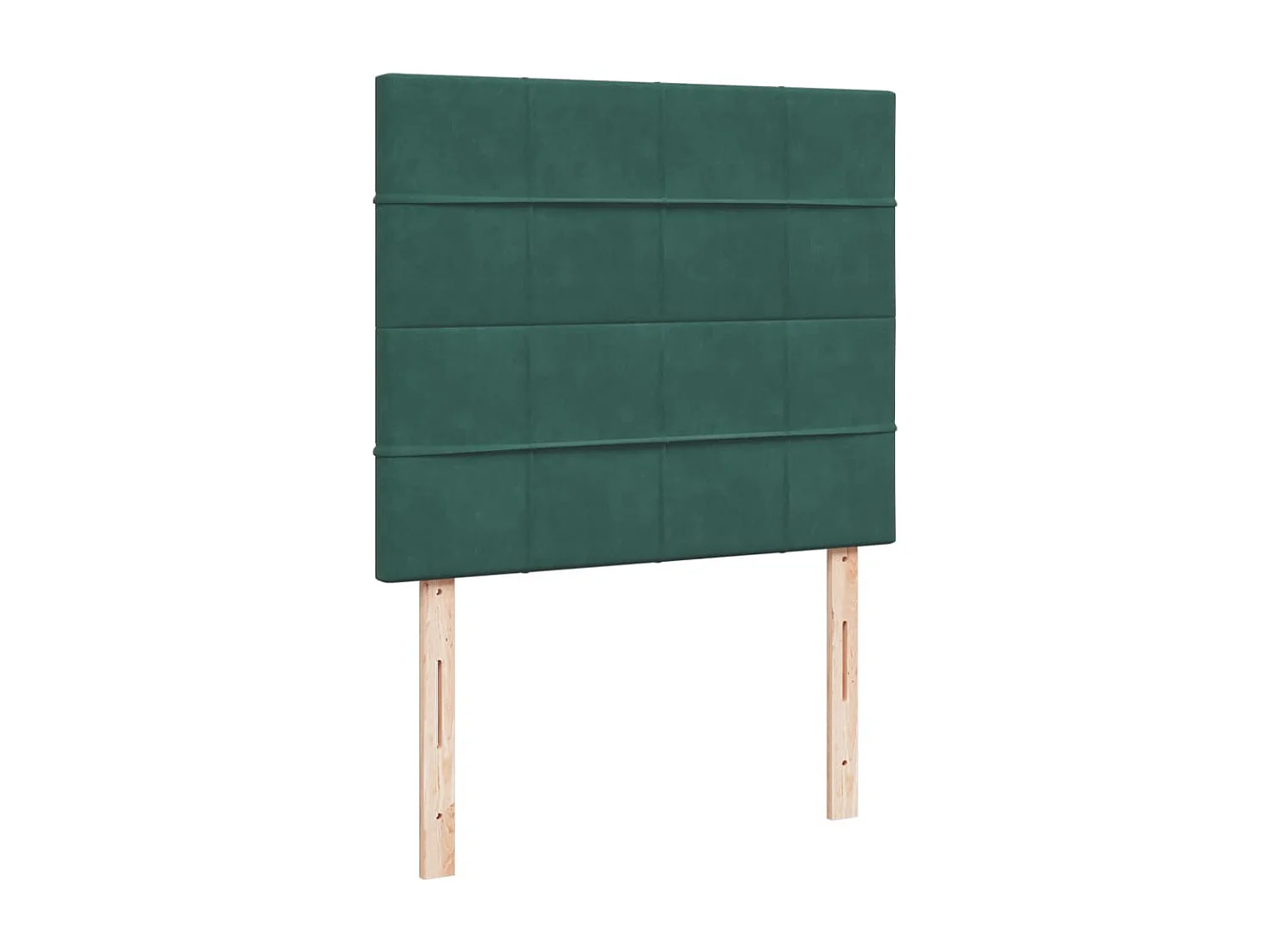 Sommier à lattes de lit et matelas Vert foncé 120x200cm Velours