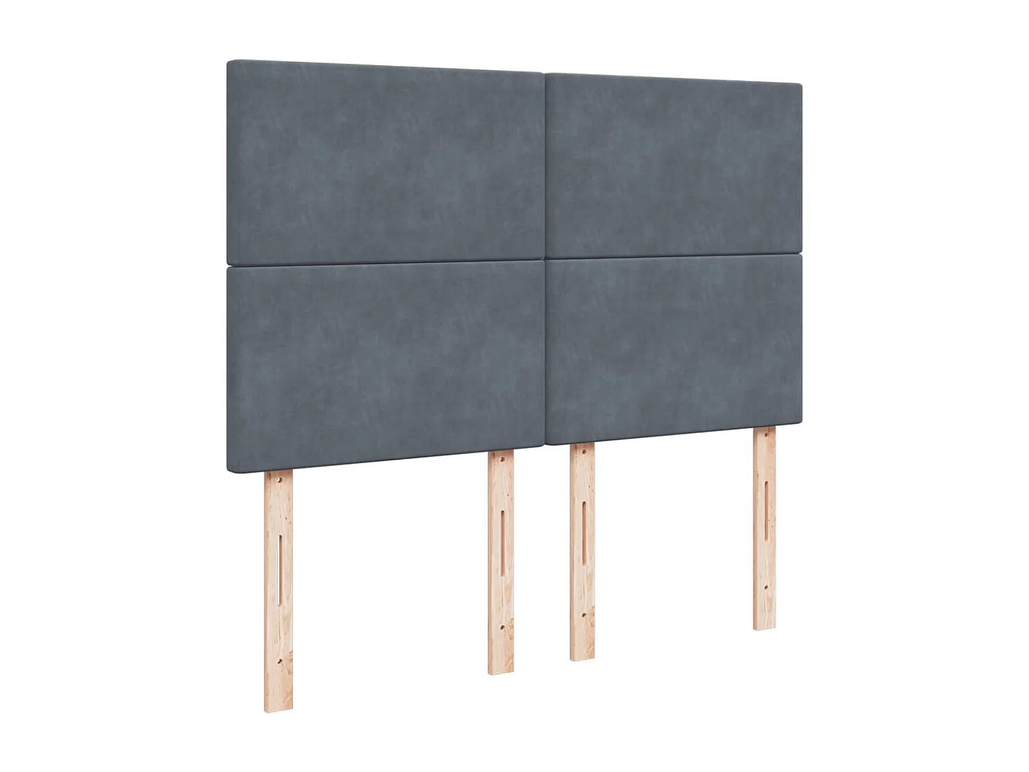 Boxspring met matras fluweel donkergrijs 140x200 cm