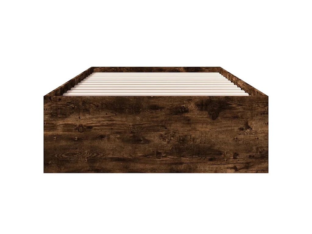 Bedframe zonder matras hout gerookt eikenkleurig 75x190 cm