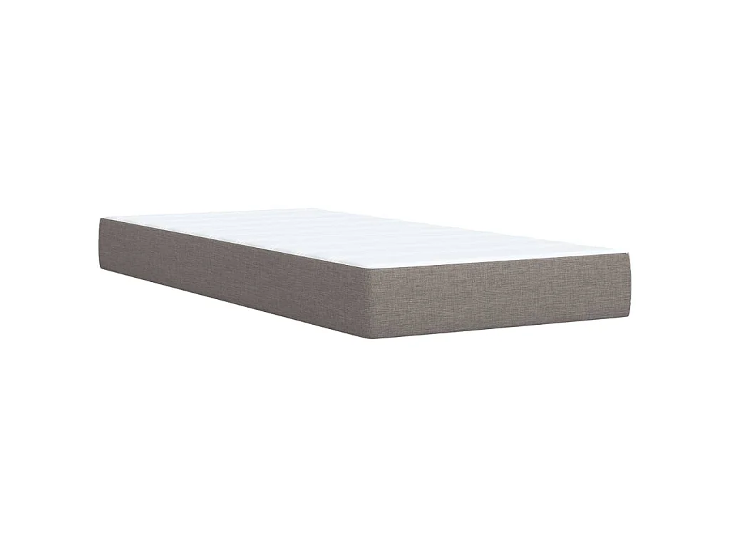 Boxspringbett mit Matratze Taupe 90x190 cm Stoff