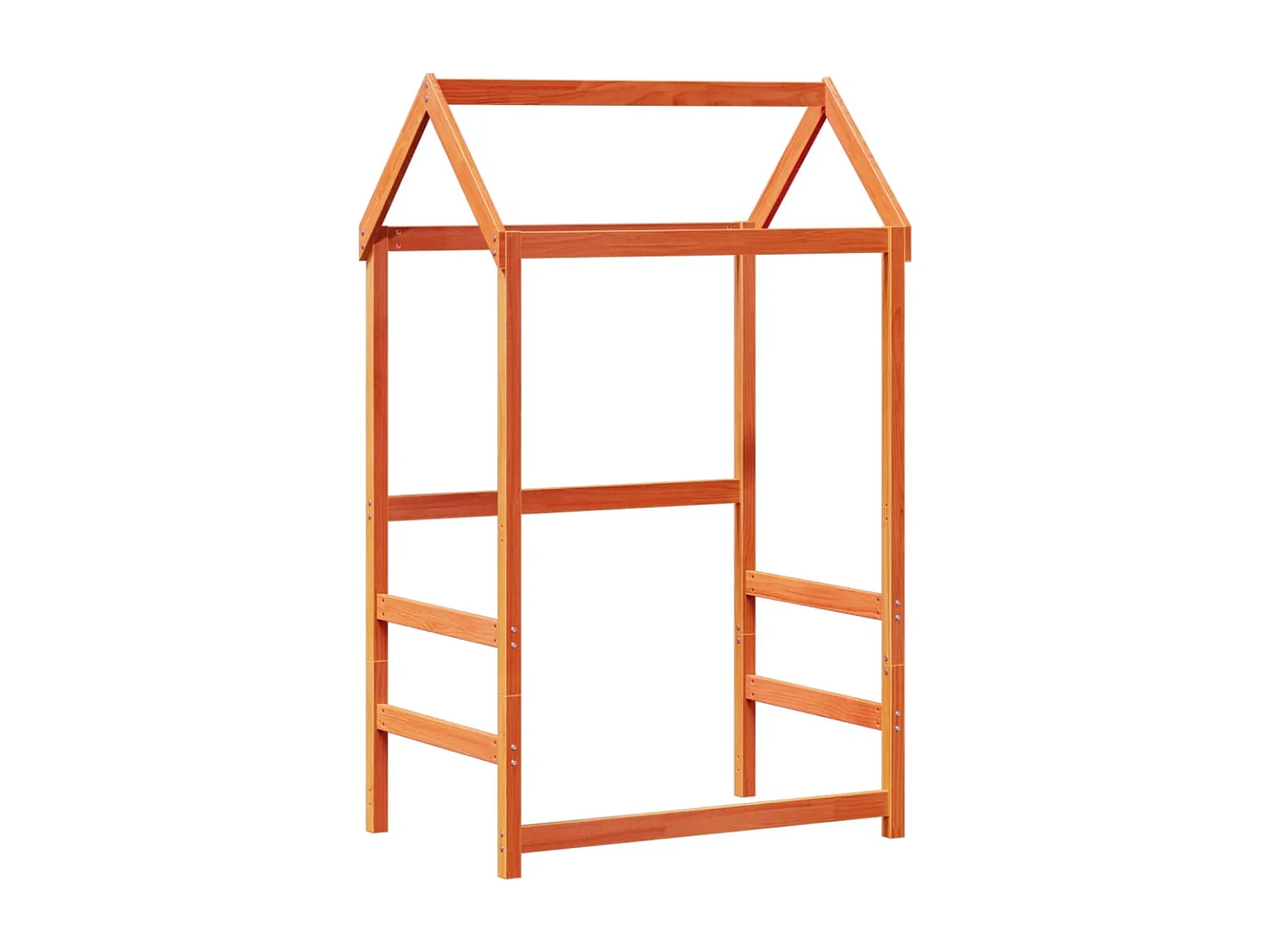 Lit de jour avec toit sans matelas 80x200 cm bois massif