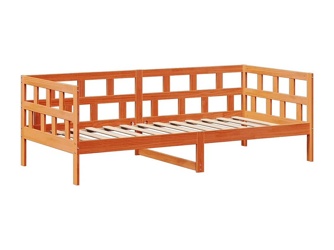 Lit de jour avec toit sans matelas 80x200 cm bois massif