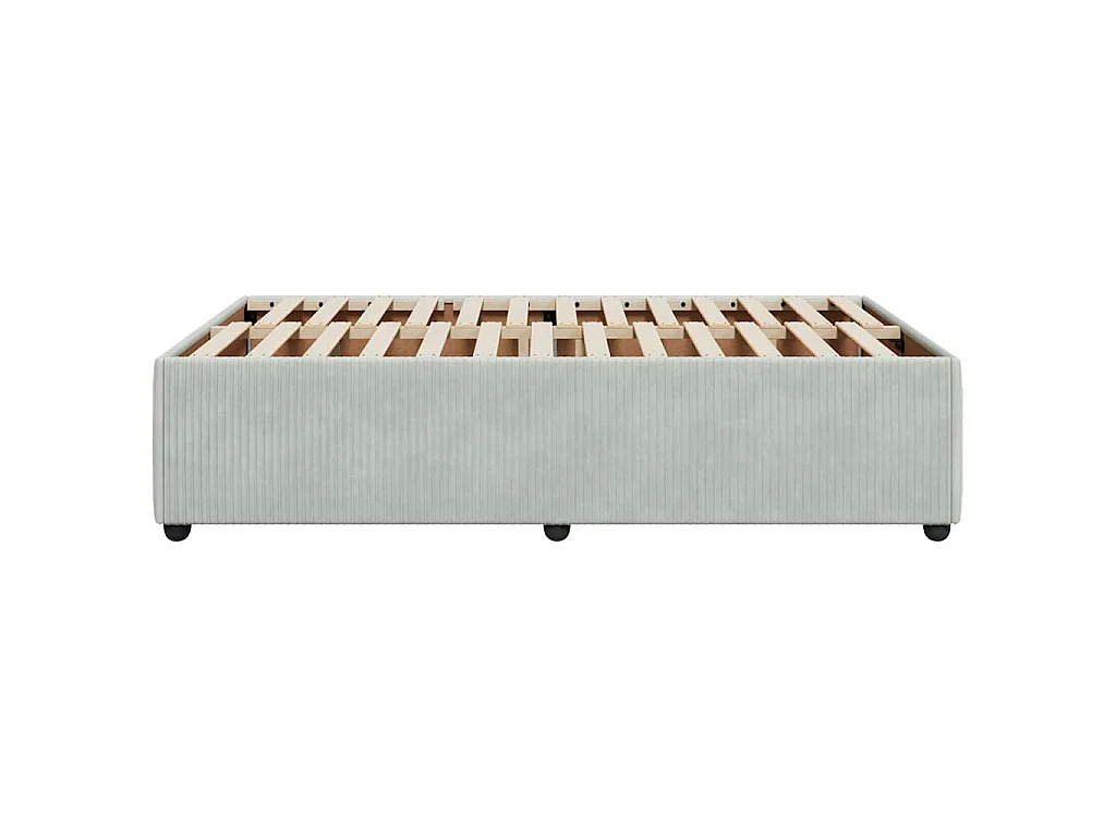 Bedframe zonder matras 120x200 cm fluweel lichtgrijs