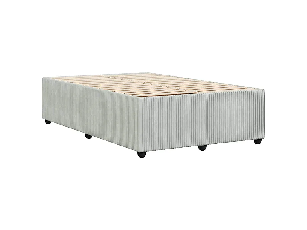 Bedframe zonder matras 120x200 cm fluweel lichtgrijs