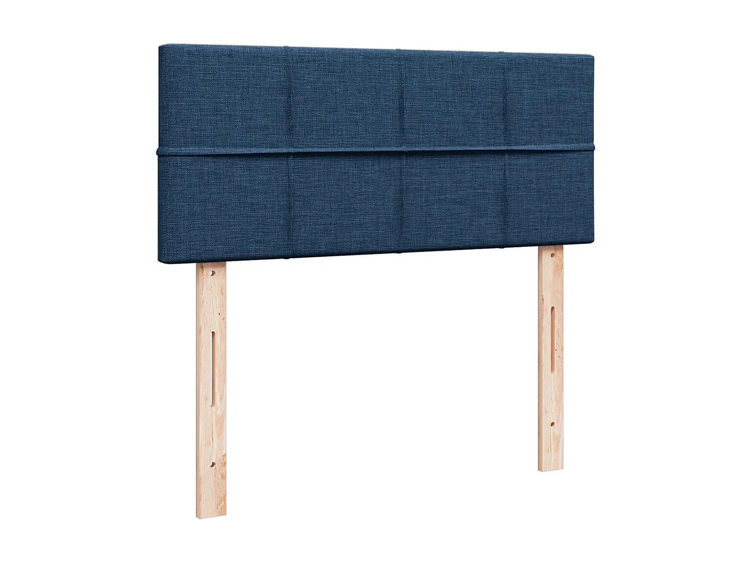 Cama com molas/colchão 120x200 cm tecido azul