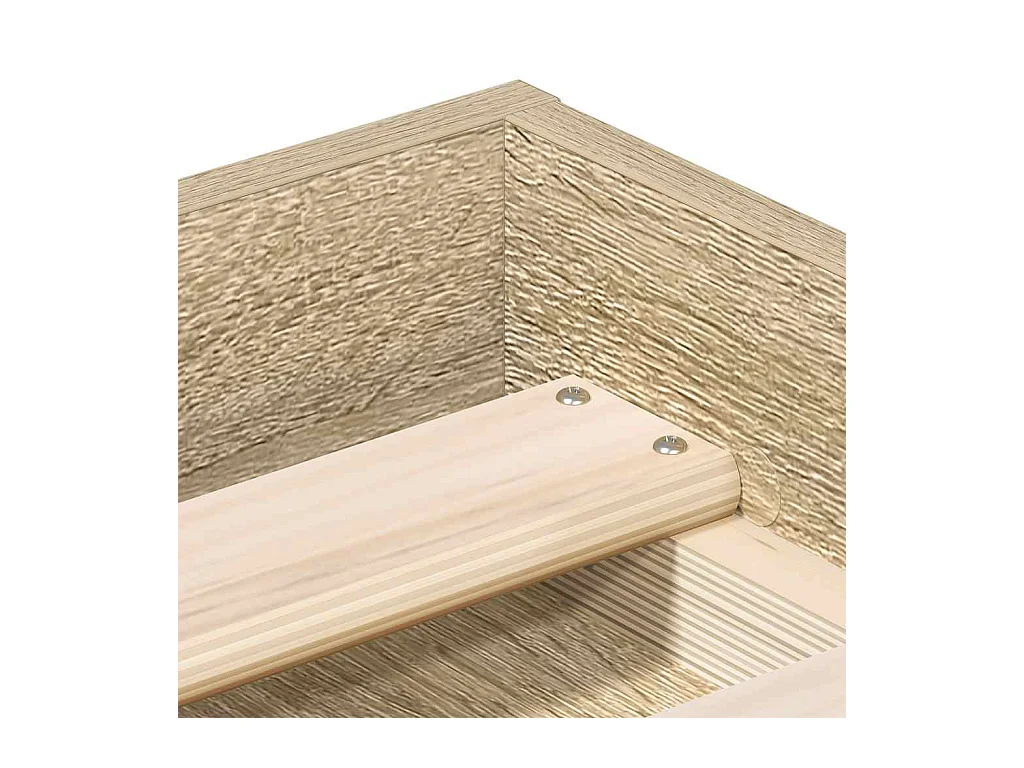 Cadre de lit sans matelas chêne sonoma 180x200 cm