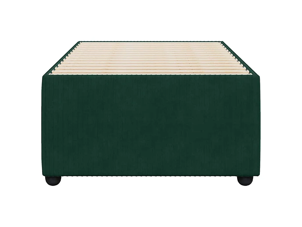Bedframe zonder matras 100x200 cm fluweel donkergroen