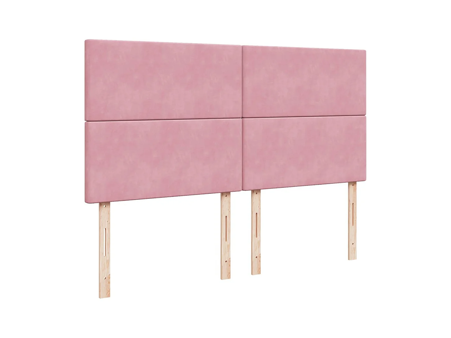 Sommier à lattes de lit avec matelas Rose 200x200 cm Velours
