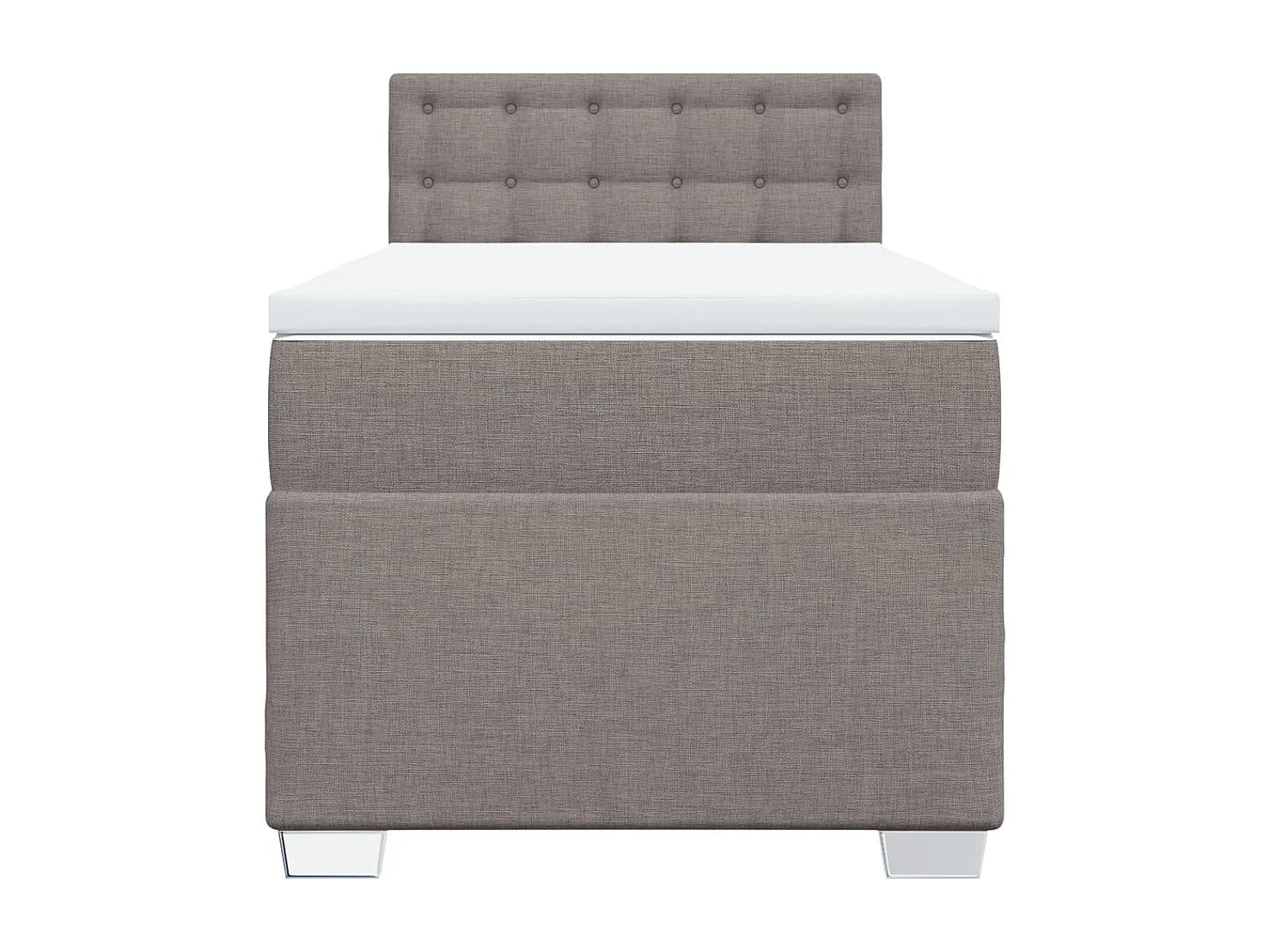 Sommier à lattes de lit avec matelas Taupe 80x200 cm Tissu