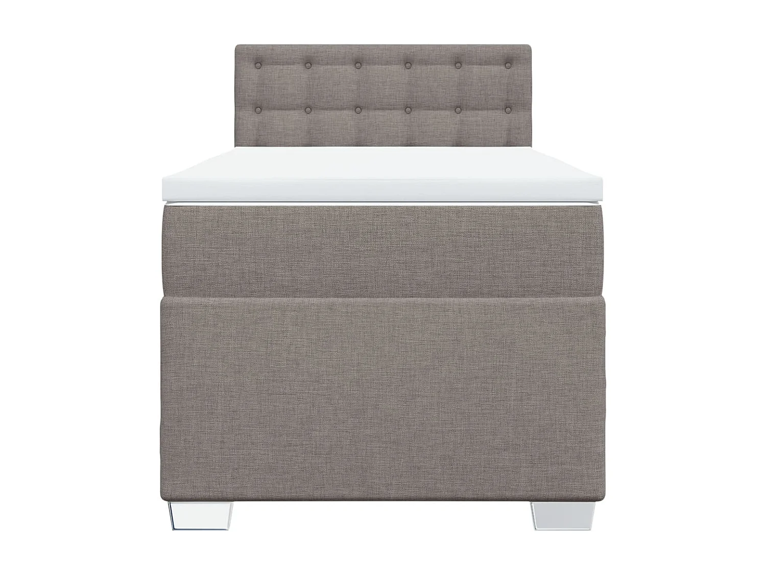 Sommier à lattes de lit avec matelas Taupe 80x200 cm Tissu