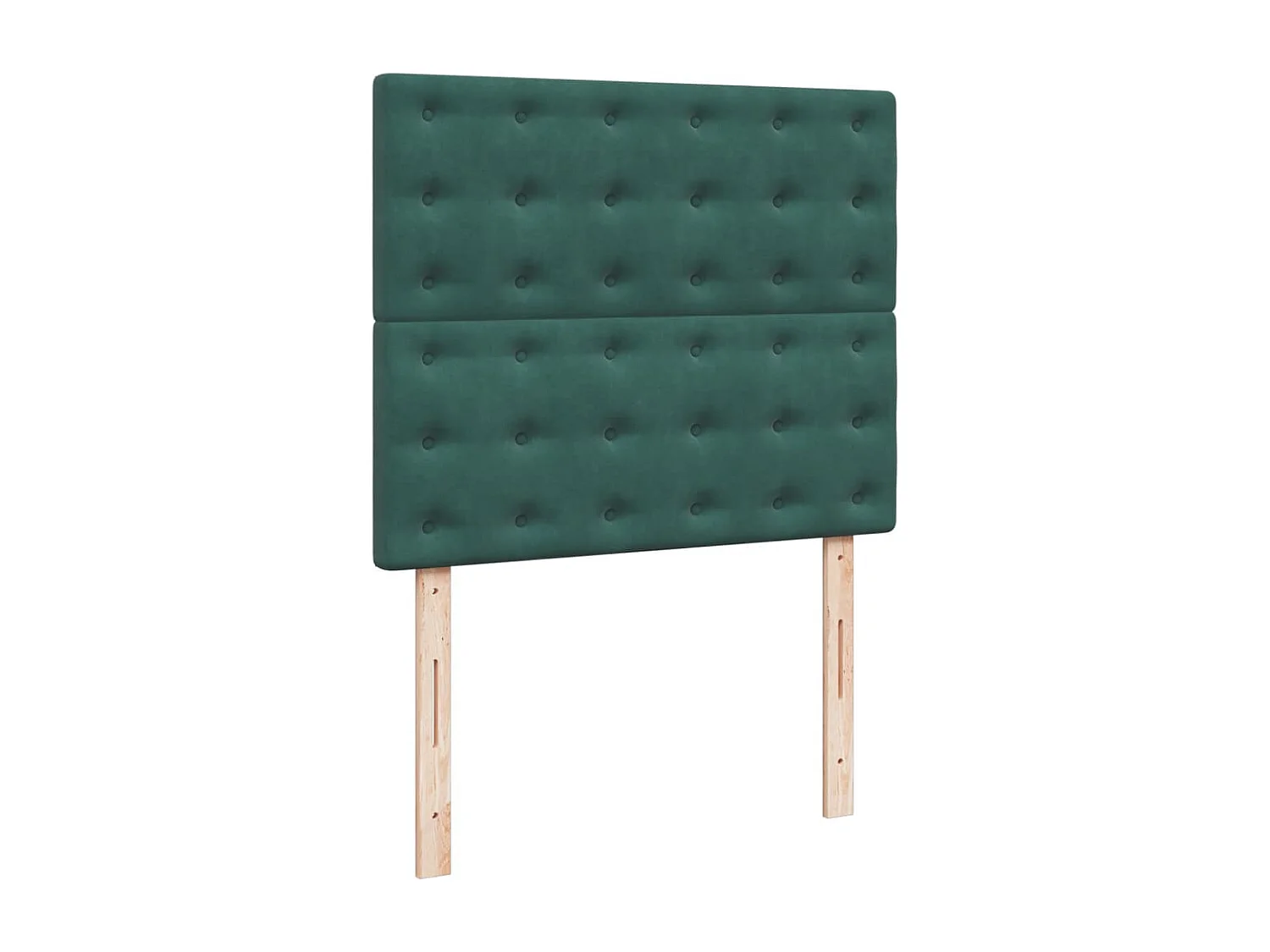 Giroletto a Molle con Materasso Verde Scuro 120x200 cm Velluto