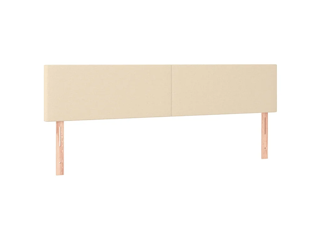 Sommier à lattes de lit avec matelas crème 120x190 cm tissu