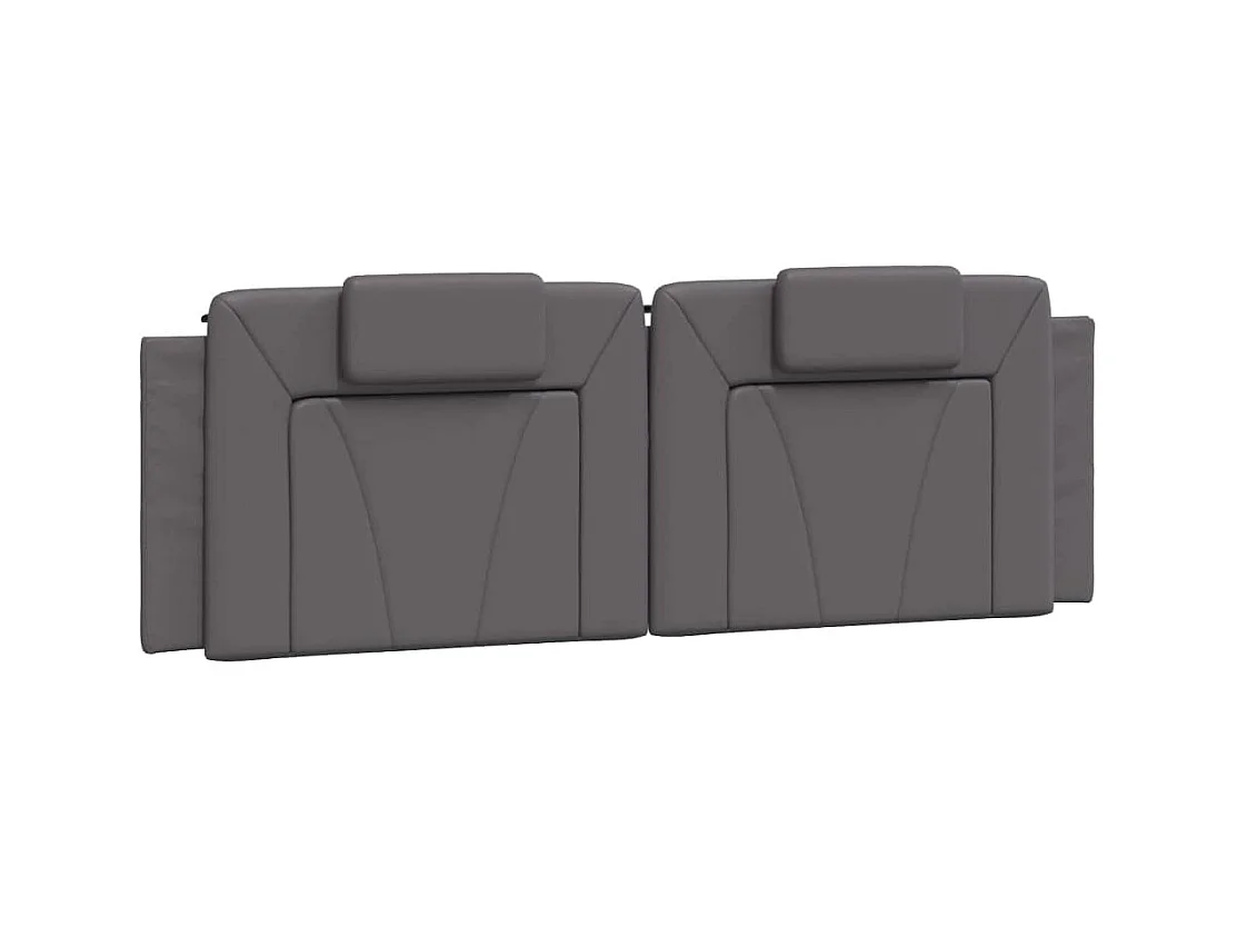 Giroletto con Luci LED Grigio 160x200 cm in Similpelle