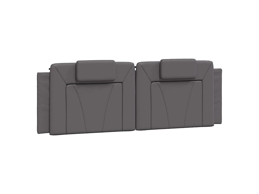 Cadre de lit Viana avec LED sans matelas gris 160x200 cm