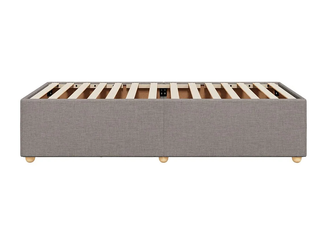 Bedframe zonder matras 90x200 cm stof taupe