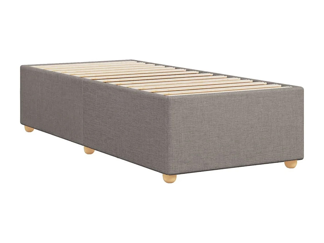 Bedframe zonder matras 90x200 cm stof taupe