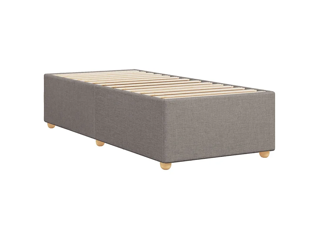 Bedframe zonder matras 90x200 cm stof taupe