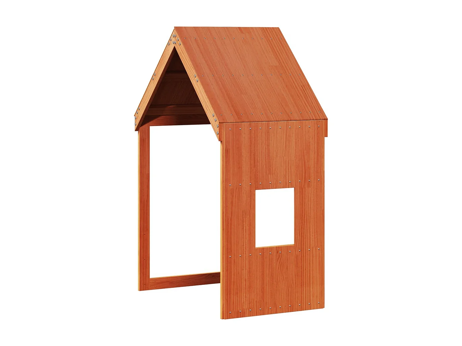 Lit haut sans matelas cire marron 90x200 cm bois de pin massif